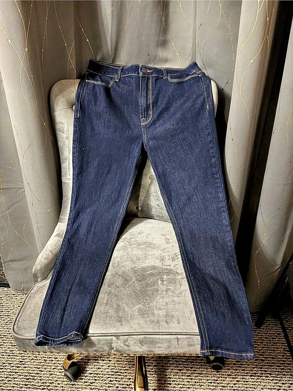 Old Navy High-Rise Wow Super-Skinny Jeans Blue Size 8 P